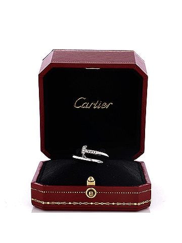 Cartier Juste un Clou Ring 18K White Gold with Diamonds (view 2)