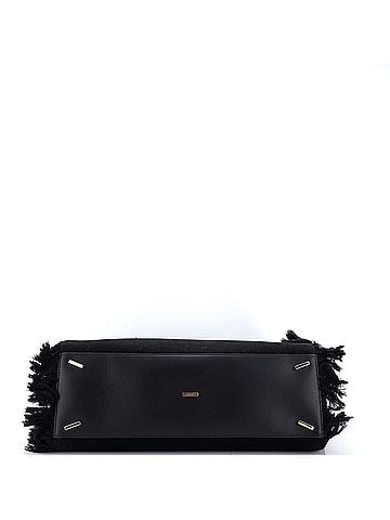 Salvatore Ferragamo Hug Shoulder Bag Fringed Canvas and Leather Large (view 2)