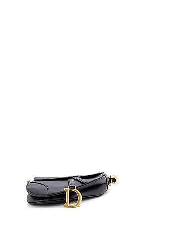 Christian Dior Saddle Handbag with Strap Leather Medium (view 2)
