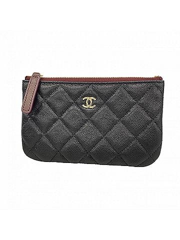 Chanel Chanel Matelassé Caviar Leather Wallet/Coin Case, Black, Women's (view 1)