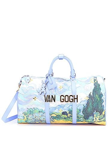 Louis Vuitton Keepall Bandouliere Bag Limited Edition Jeff Koons Van Gogh Print Canvas 50 (view 1)