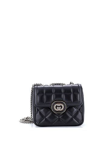 Gucci Deco Chain Flap Bag Mixed Matelasse Leather Mini (view 1)