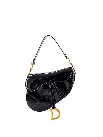 Christian Dior Saddle Bag Patent Medium (view 1)