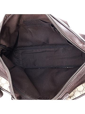 Gucci Front Zip Camera Bag GG Coated Canvas Large (view 2)
