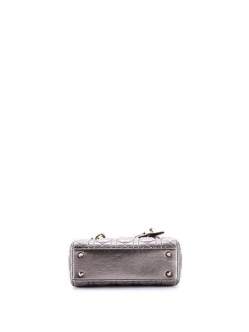 Christian Dior My ABCDior Lady Dior Bag Metallic Cannage Quilt Leather (view 2)