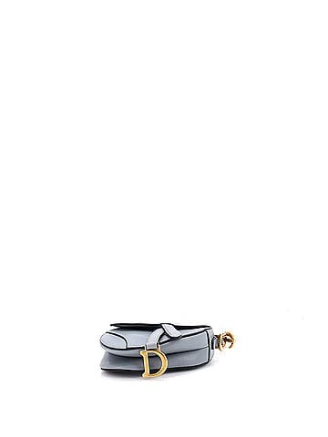 Christian Dior Saddle Handbag with Strap Leather Micro (view 2)