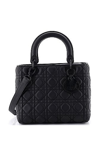 Christian Dior Ultra Matte Lady Dior Bag Cannage Quilt Calfskin Medium (view 1)