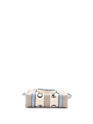 Chloé Woody Convertible Tote Canvas with Leather Small (view 2)