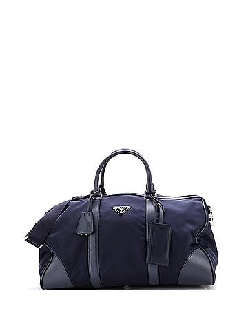 Prada Convertible Weekender Bag Tessuto with Saffiano Leather Medium (view 1)