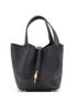 Hermès 100% Leather Black Picotin Lock Bag Clemence MM One size - photo 1