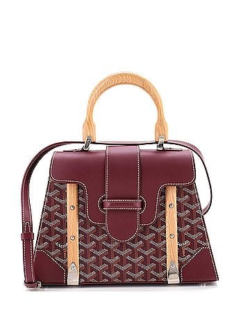Goyard Saigon Top Handle Bag Coated Canvas with Leather PM (view 1)