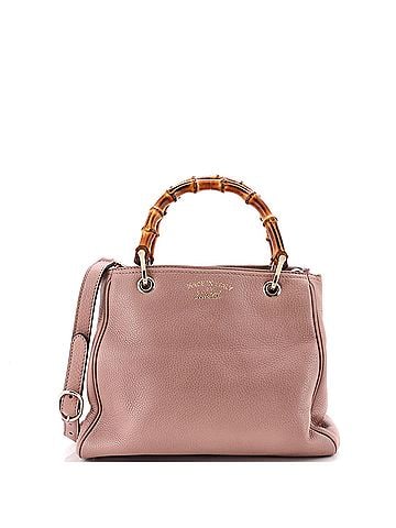 Gucci Bamboo Shopper Tote Leather Small (view 1)