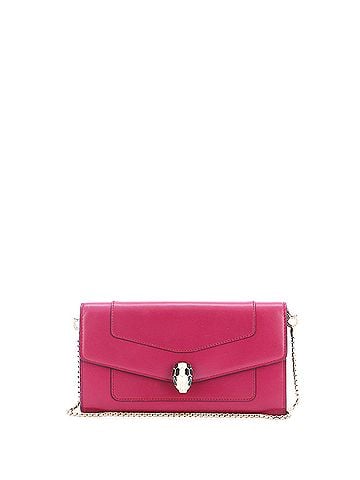 Bvlgari Serpenti Forever Wallet on Chain Leather Long (view 1)