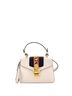 Gucci 100% Leather White Sylvie Top Handle Bag Leather Mini One size - photo 1