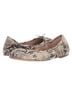 Sam Edelman 100% Leather Snake Print Tan Flats Size 9 - photo 1