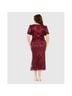 Mac Duggal 100% Polyester Red Cocktail Dress Size 16 - photo 4