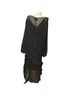 Maeve 100% Polyester 100% Viscose Polka Dots Black White Cocktail Dress Size XL - photo 2