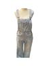 Carve Designs Stripes Blue White Overalls Size 2 - photo 1