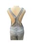 Carve Designs Stripes Blue White Overalls Size 2 - photo 2