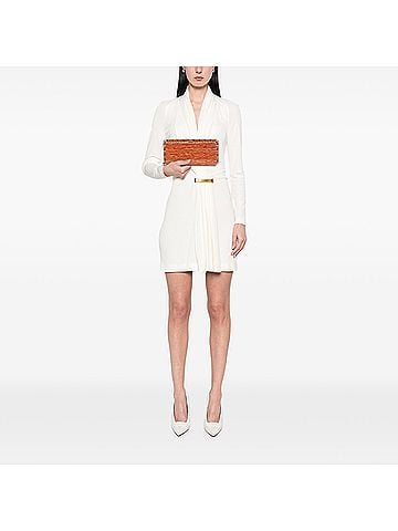 Chanel CC Patent Striped Chain Around Clutch (view 2)