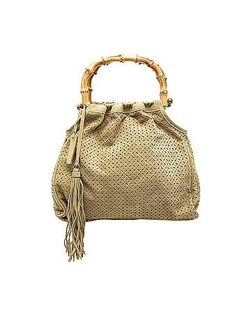 Miu Miu Laser Cut Suede Bamboo Top Handle Bag (view 1)