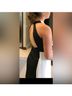 BCBG Black White Cocktail Dress Size 8 - photo 4
