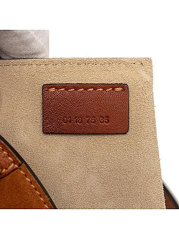 Chloé Small Suede and Raffia Pixie Satchel (view 2)