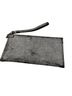Look 100% Leather Solid Gray Clutch One size - photo 2