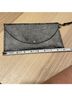 Look 100% Leather Solid Gray Clutch One size - photo 6