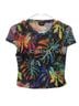 Bebe 100% Polyester Tropical Multi Color T-Shirt Size M - photo 1