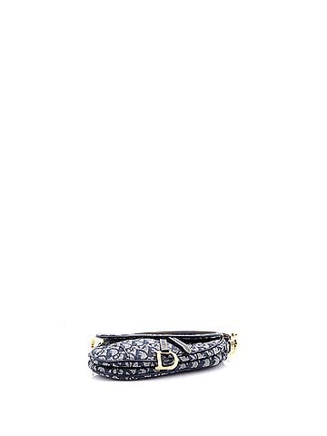 Christian Dior Vintage Saddle Bag Diorissimo Canvas Small (view 2)