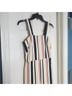 ASOS 100% Cotton 100% Polyester Stripes Tan White Jumpsuit Size 0X - photo 4