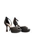 Mix No. 6 Silver Black Heels Size 8 1/2 - photo 1