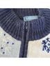 Classic Elements Fair Isle Blue White Cardigan Size L - photo 4