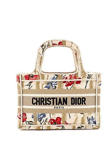 Christian Dior Book Tote Embroidered Canvas Mini (view 1)