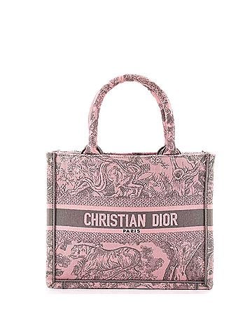 Christian Dior Book Tote Embroidered Canvas Small (view 1)