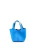 Hermès 100% Leather Blue Picotin Lock Bag Clemence MM One size - photo 4