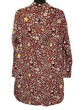 Duluth Trading Co. Artisan Hemp/Folklore Duster Shirt Dress Casual Dress (view 2)