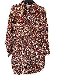Duluth Trading Co. Artisan Hemp/Folklore Duster Shirt Dress Casual Dress (view 1)