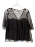 Zara Polka Dots Black Short Sleeve Blouse Size S - photo 1