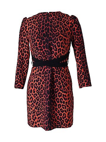 Victoria Beckham Victoria Beckham Printed Dress in Animal Print Polyester (view 1)