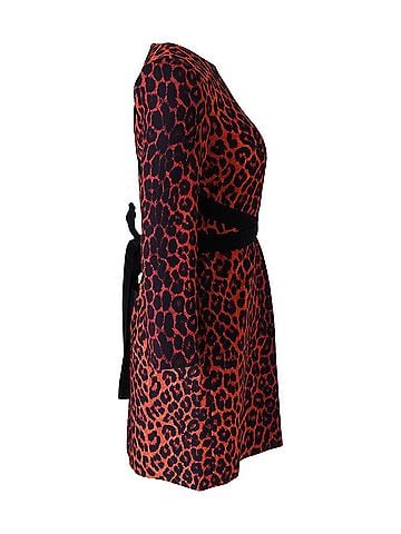 Victoria Beckham Victoria Beckham Printed Dress in Animal Print Polyester (view 2)