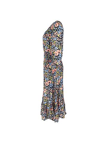 Rixo London Rixo Maya Shirred Maxi Dress in Floral Print Cotton (view 2)