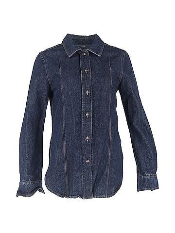 Totême Totême Shirt in Navy Blue Denim (view 1)