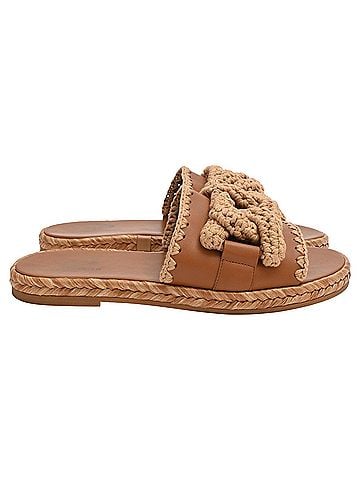 Tod's Tod's Kate Slides in Brown Leather (view 1)