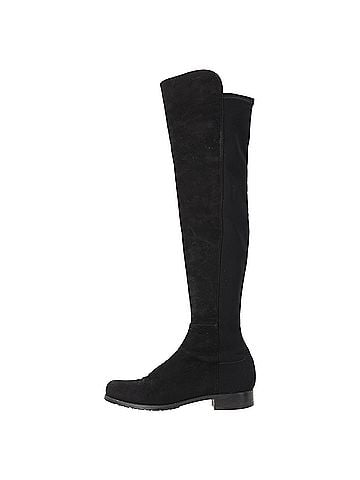 Stuart Weitzman Stuart Weitzman Knee Length Boots in Black Suede (view 2)