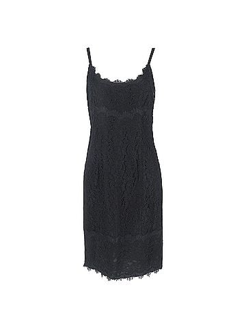 Diane von Furstenberg Diane Von Furstenberg Olivia Mini Slip Dress in Black Triacetate (view 1)