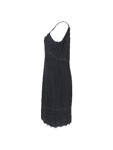 Diane von Furstenberg Diane Von Furstenberg Olivia Mini Slip Dress in Black Triacetate (view 2)