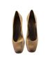 Stuart Weitzman 100% Patent Leather Tan Heels Size 10 - photo 5