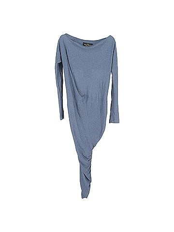 Vivienne Westwood Vivienne Westwood Anglomania Bateau Long Dress in Light Blue Viscose (view 1)